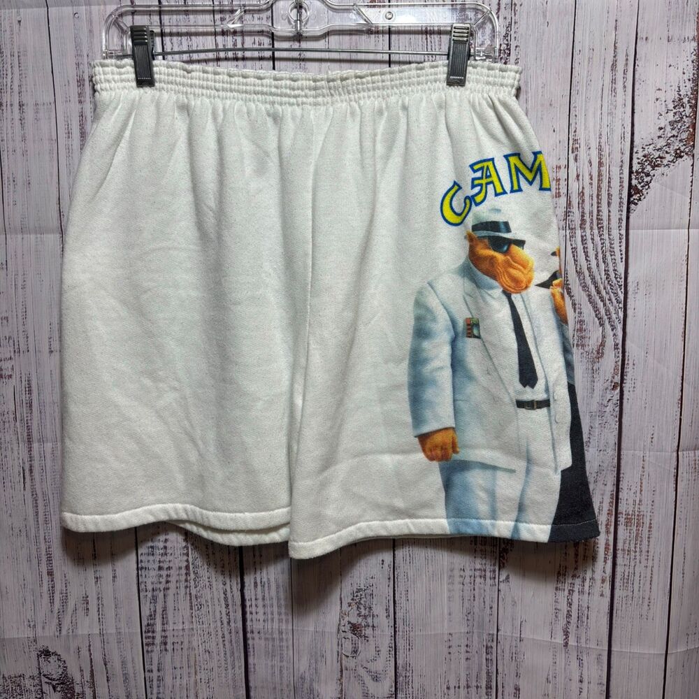 Vintage Camel Cigarettes Joe Camel Graphic Shorts Size OSFA Made in USA
